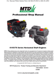 MTD 70 Series Specifications