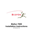 Bizfon 7000 Specifications