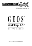 Commodore MPS 1200 User`s manual