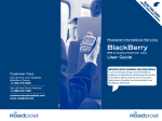 Roadpost BlackBerry BES & Desktop Redirector User guide
