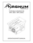 Magnum MPG 3800 Operator`s manual