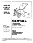 Craftsman 247.795950 Owner`s manual