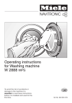 Miele W 2888 WPS Operating instructions