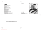 Canon PC170 Operator`s manual