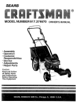 Craftsman 917.374670 Operator`s manual