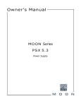 moon PSX 5.3 Owner`s manual