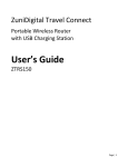 ZuniDigital ZTRS150 User`s guide