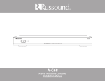 Russound A-C68 Installation manual