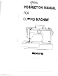 White 1855 Instruction manual
