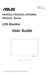 Asus VH222HL User guide