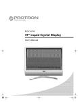PROTRON PLTV-3750 User`s manual