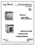 Alto-Shaam 500-E/HD Specifications