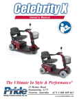 Pride Mobility CELEBRITY X Owner`s manual