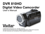 Vivitar DVR-810HD User`s manual