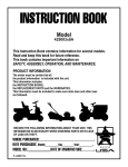 Murray 425003X8A Operating instructions