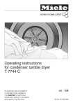 Miele T 9446 C Operating instructions