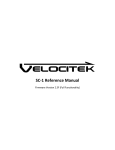 Velocitek SC-1 Instruction manual