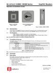 Bosch K2200 Series Installation guide
