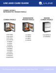 U-Line 2000 Series Troubleshooting guide