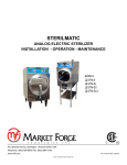 Market Forge Industries STM-EX Operating instructions