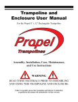 Propel Trampolines Preschool Trampoline User manual