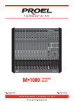 PROEL M-1000 User`s manual