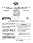 United States Stove CAVALIER C9830N Specifications