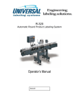 Universal R-320 Operator`s manual