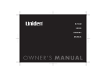 Uniden ELT560 Owner`s manual