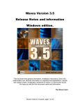Waves Version 3.5 guide