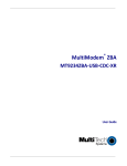 Multitech MT9234ZBAUSBCDC User guide