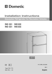 Dometic ABSORPTION RMD 8501 Operating instructions