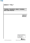 Avery 9416 Service manual