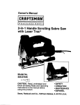 Craftsman 320.27245 Owner`s manual
