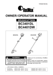 RedMax BC3401DL Specifications