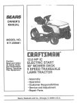 Craftsman SEARS 917.255561 Owner`s manual