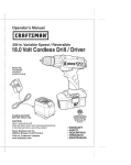 Craftsman 172.64120 Operating instructions