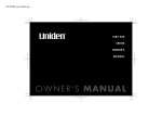Uniden ELBT585 Owner`s manual
