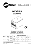 Miller Electric 812 Owner`s manual