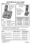 Uniden DECT1480-2 User`s guide