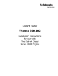 Webasto Thermo 300.102 Technical data