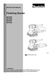 Makita BO4558 Instruction manual