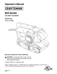 Craftsman 315.117250 Operator`s manual