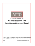ATTO Technology SC-5700 Instruction manual