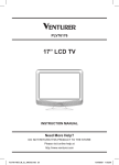 Venturer 17" LCD TELEVISION Instruction manual