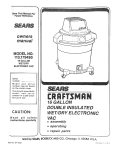 Craftsman 113.179490 Owner`s manual