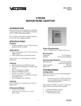 Valcom V-1101A Specifications