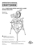 Craftsman 315.212380 Operator`s manual