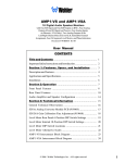 Wohler AMP1-VSA User manual