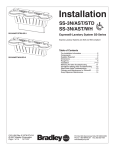 Bradley EXPRESS SS-3/AST/STD Installation manual